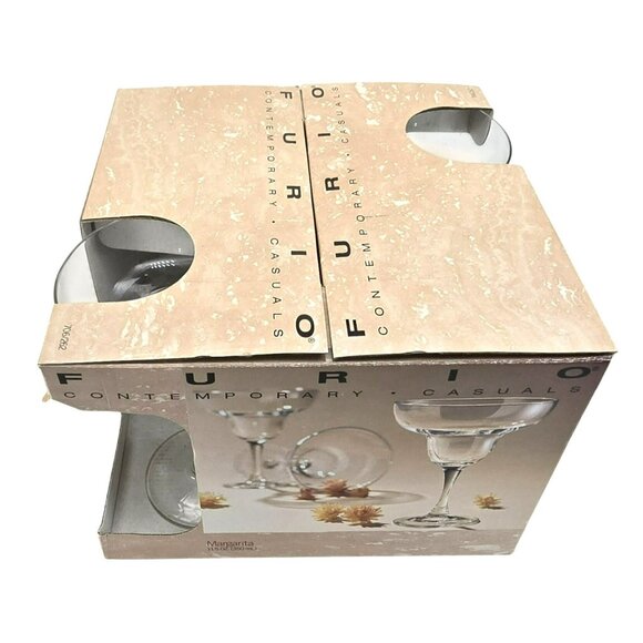 Margarita Glasses Set of 4 11.5 Oz By Furio Contemporary Casuals Clear JJ3801 - Picture 7 of 7